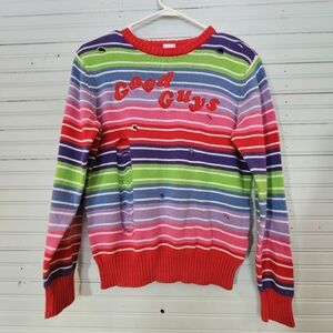 Chucky Movie Good Guys Sweater Multi Color Women's Size M